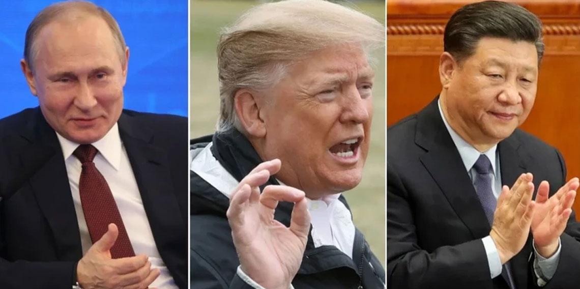 Trump: Putin ve Şi çok güçlü liderler, oyun oynayamazsınız