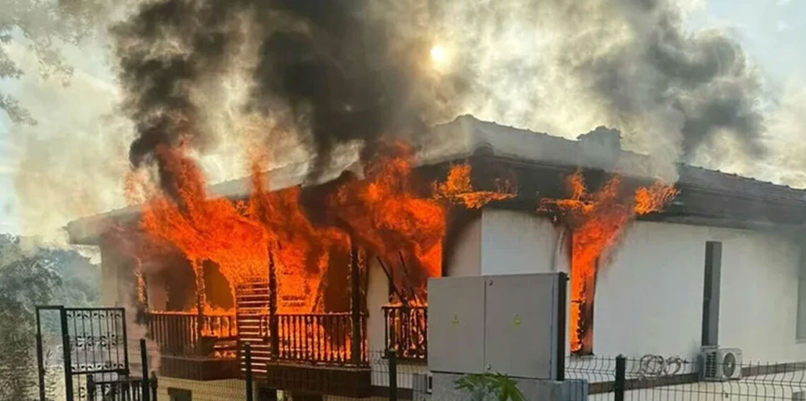 Evi ateşe verip 2 jandarmayı bıçakla yaraladı: Vurularak etkisiz hale getirildi