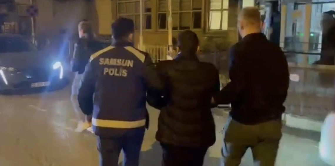 Samsun'da 12 yıl hapis cezası bulunan firari yakalandı