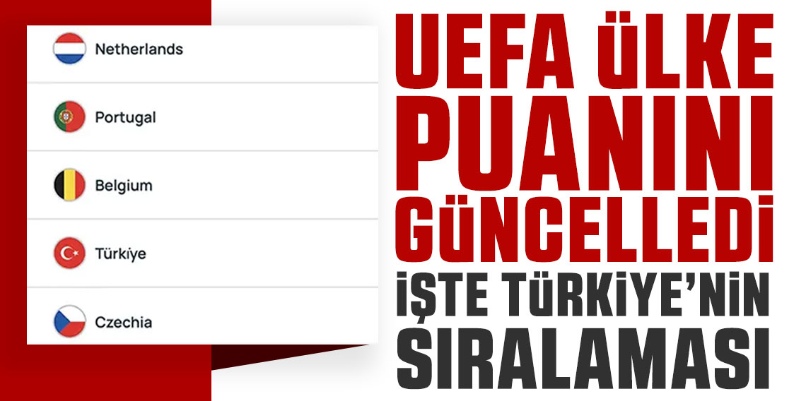 UEFA ülke puanı güncellendi: İşte Türkiye'nin sıralaması...