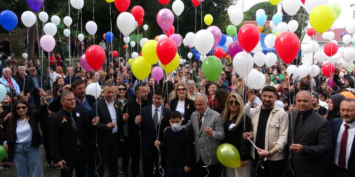 Ordu'da balonlar Mirza için uçuruldu