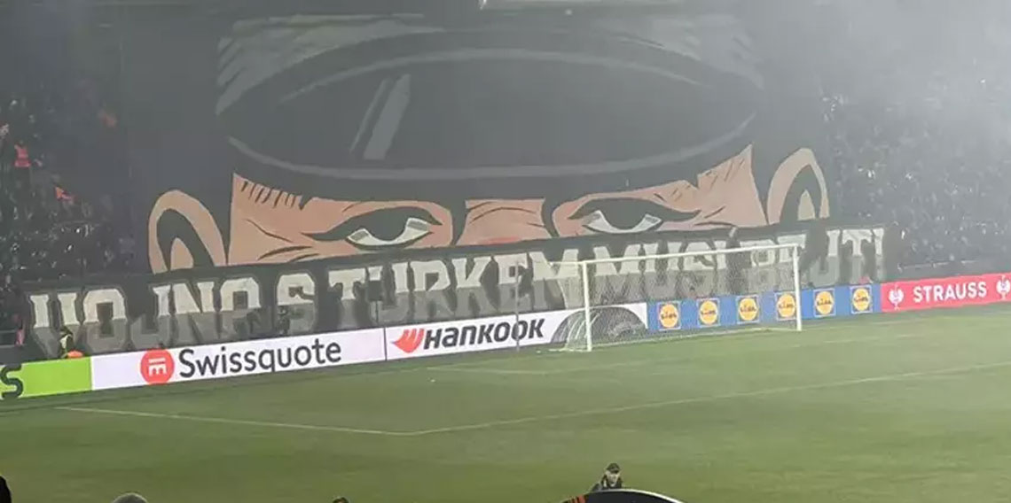 Viktoria Plzen'den’den hadsiz pankart: TÜRKLERLE SAVAŞ OLMALI!