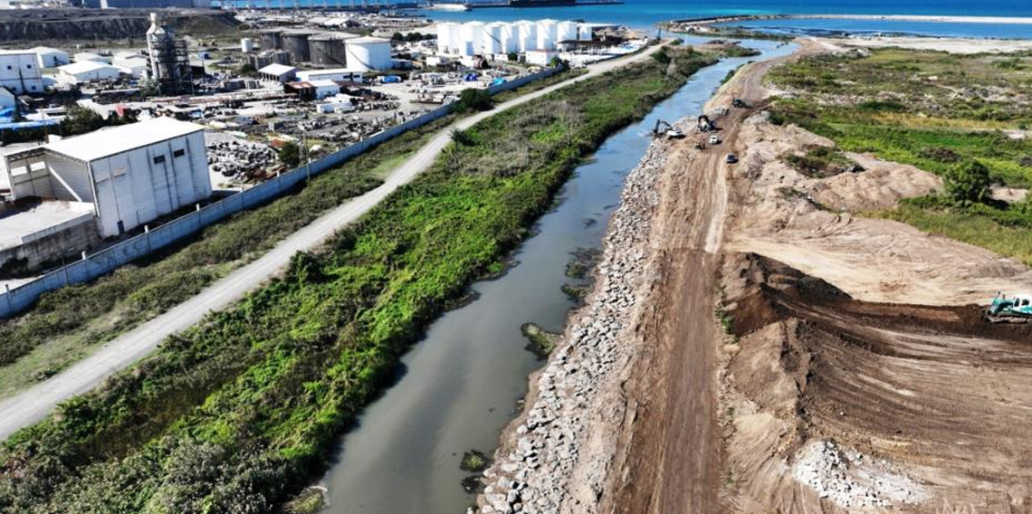 Samsun Yeni OSB’de drenaj tamamlandı, taş nakliyesi sürüyor