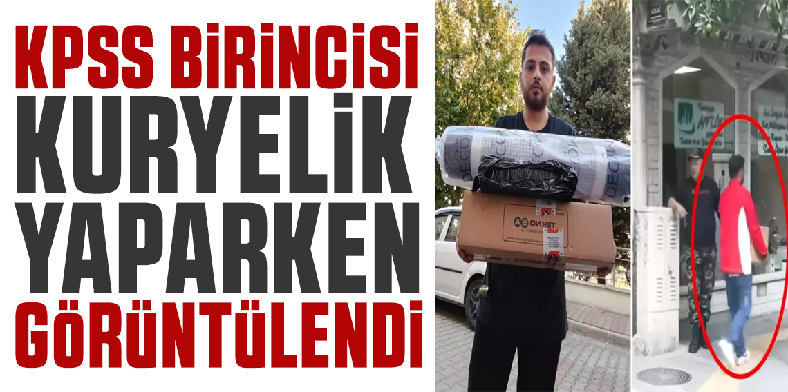 KPSS birincisi genç, kuryelik yapıyor