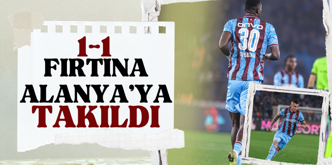 Fırtına Alanya'ya Takıldı