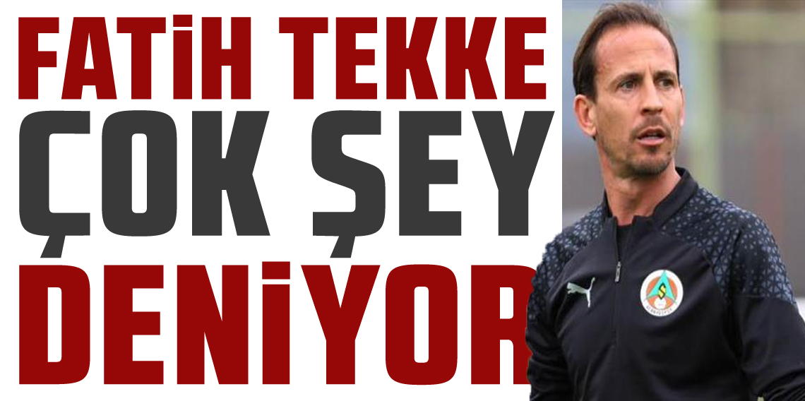 Joao Pereira; Fatih Tekke çok şey deniyor