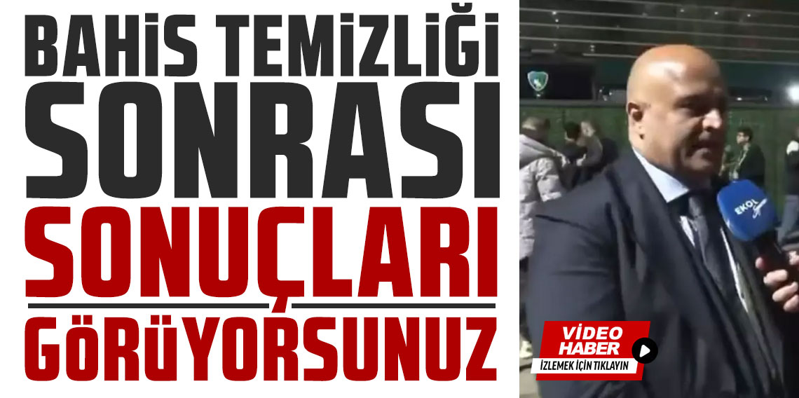 Kocaelispor Başkanı Recep Durul: Bahis temizliği sonrası sonuçları görüyorsunuz