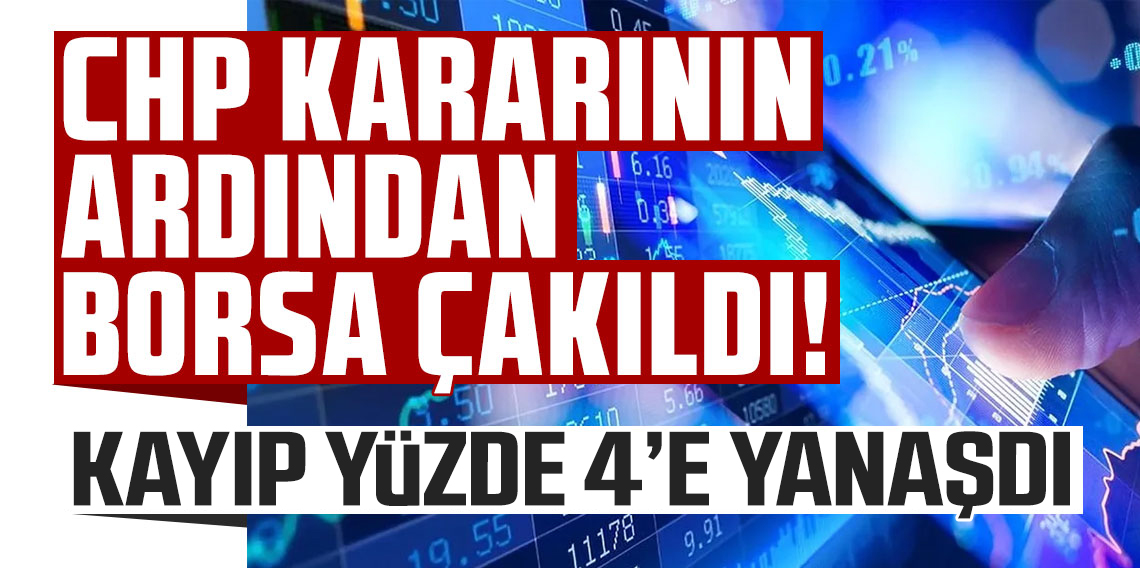 Borsa önce sessiz kaldı sonra çakıldı