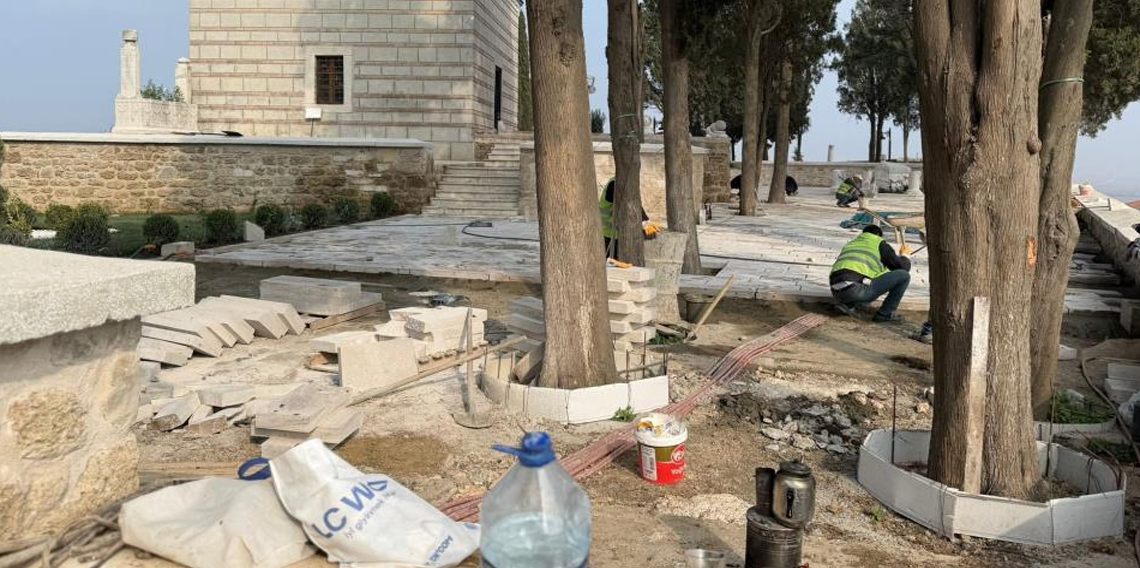 Rumeli Fatihi Gazi Süleyman Paşa’nın türbesine çevre düzenlemesi