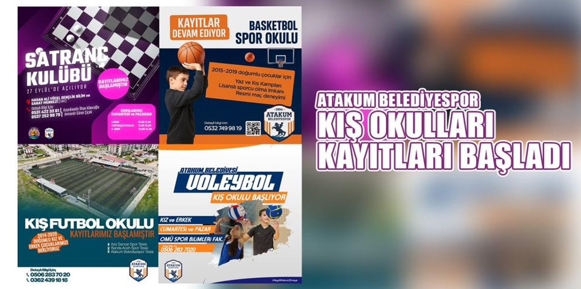 Atakum Belediyespor kış sezonu kayıtları başladı