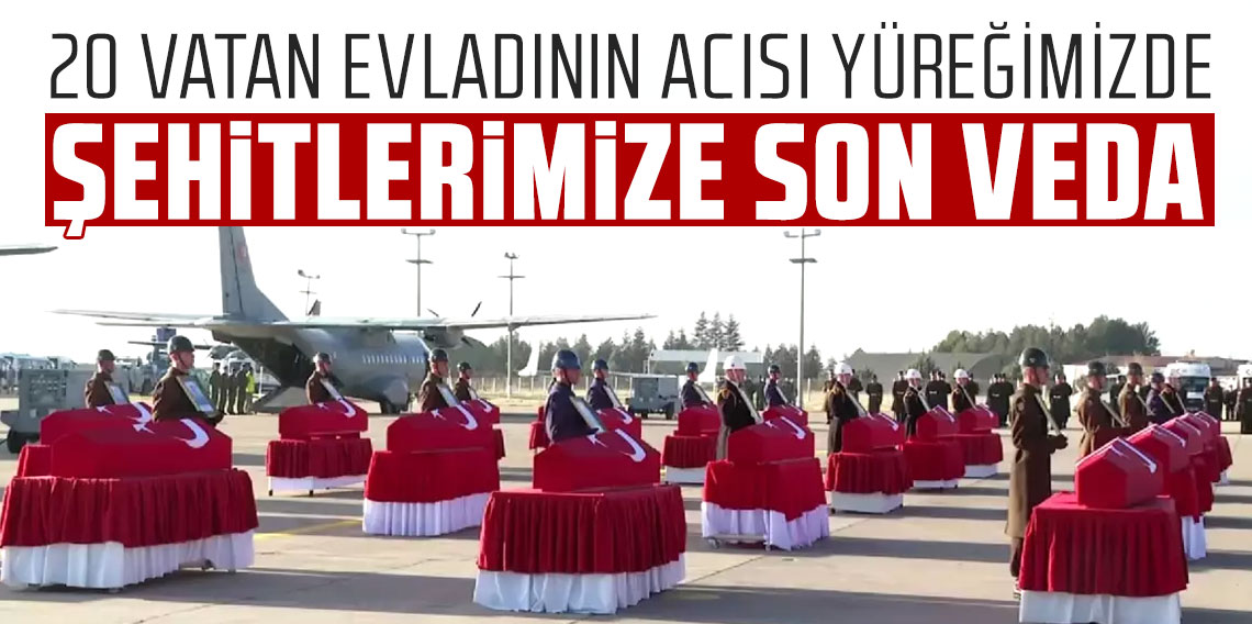 20 şehidimiz için Mürted Komutanlığı'nda tören düzenlendi