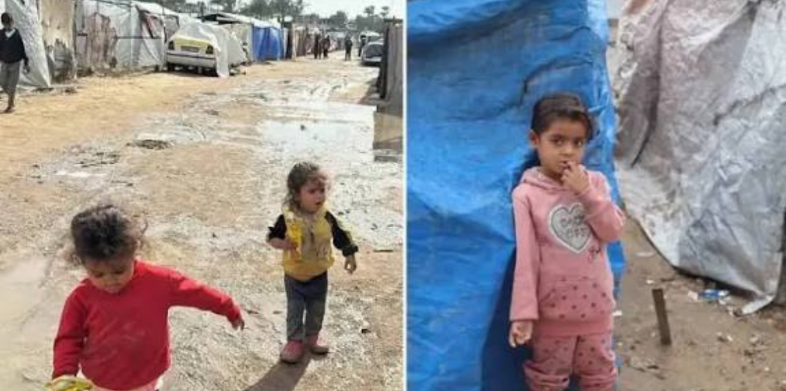 Gazze'de etkili olan şiddetli yağış, mevcut insani krizi daha da derinleştiriyor