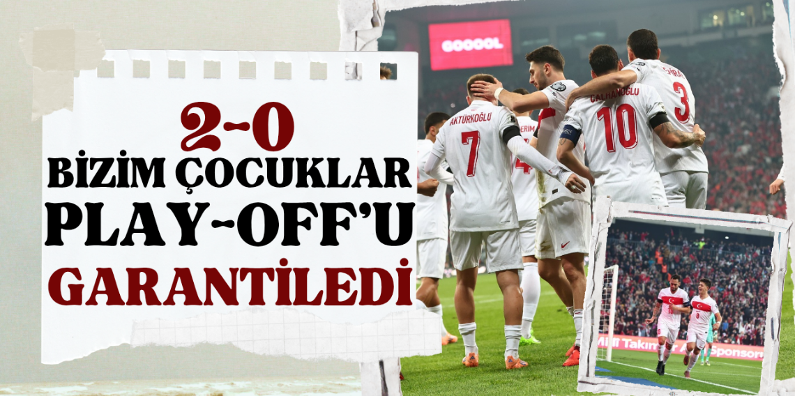A Milli Takımımız play off'u garantiledi!