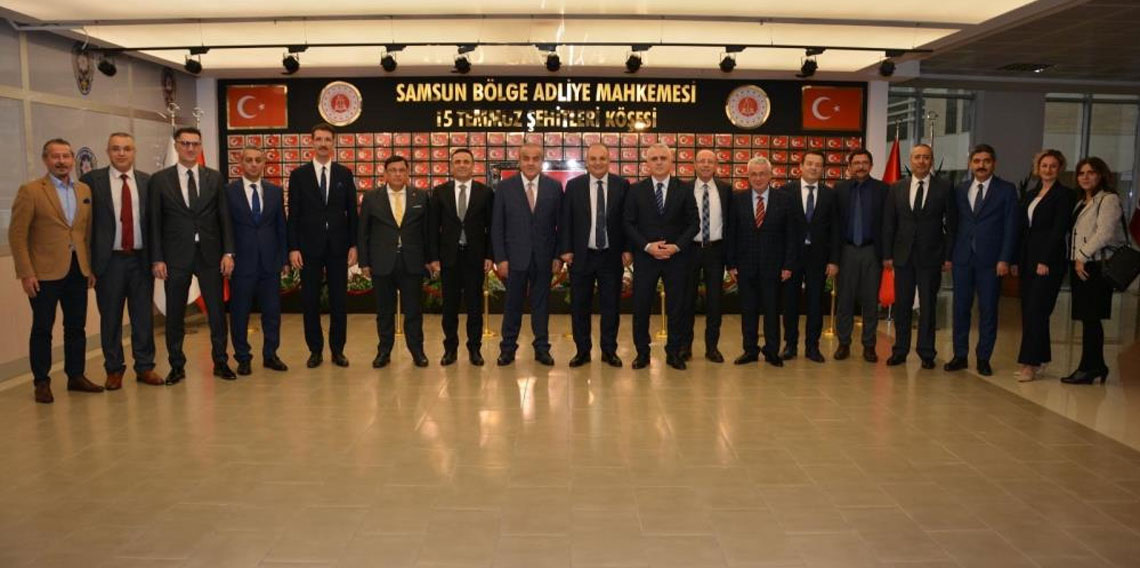HSK üyelerinden Samsun adliyelerine ziyaret