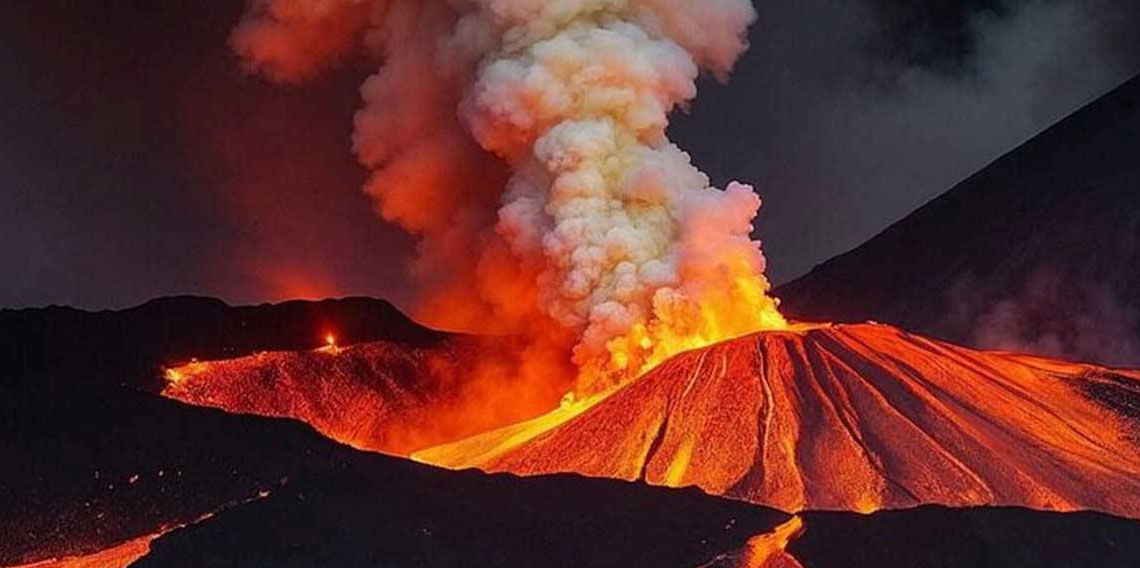 Japonya'da Sakurajima Yanardağı'nda patlama meydana geldi