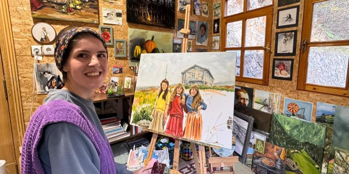 Yayla kültürünü ve Uzungöl'ün unutulan hikayelerini tuvale taşıyor