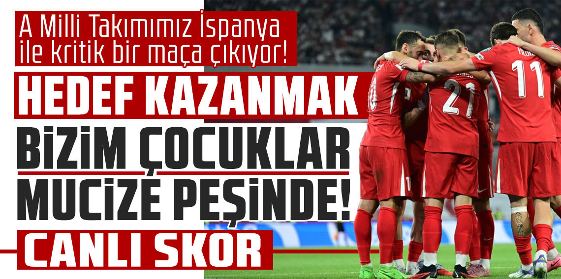 İspanya: 1 - Türkiye: 0 (CANLI SKOR)