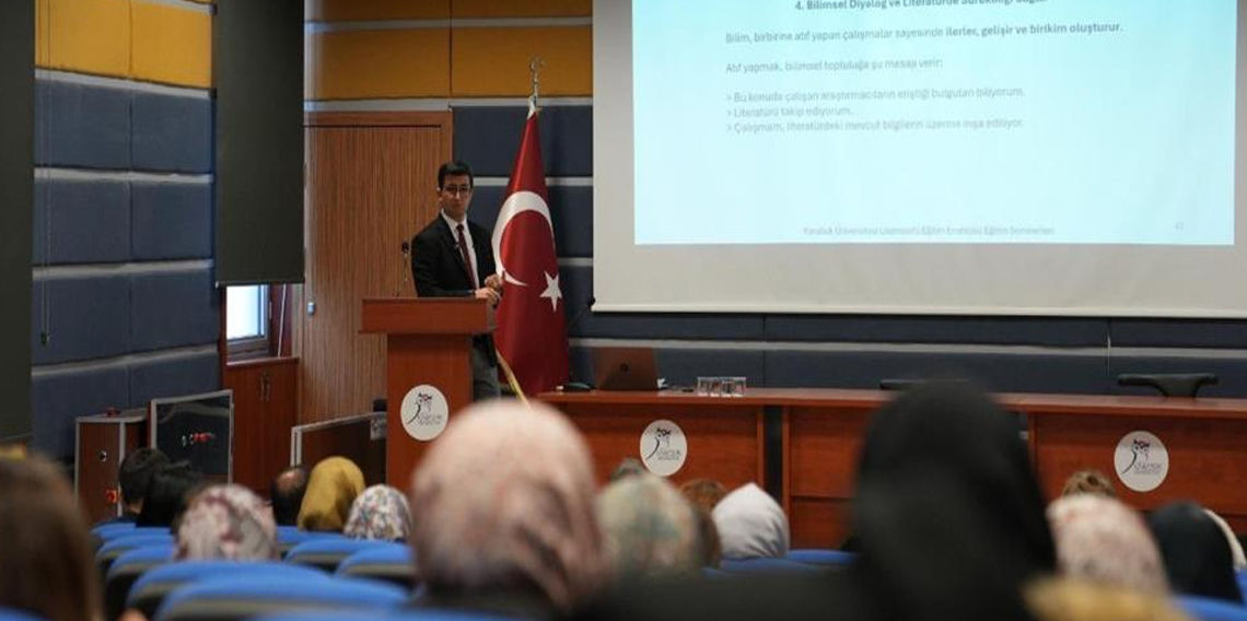 KBÜ Tez Yazım Atölyesinde bilimsel etik ve atıf kültürü ele alındı