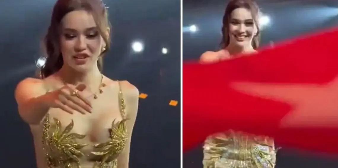 Ülkemizi temsil eden Ceren Arslan'ın Türk bayrağı almasına izin verilmedi