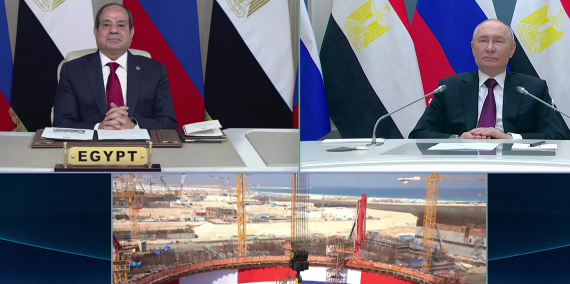 Putin ve es-Sisi, Mısır’daki Nükleer Santral törenine katıldı