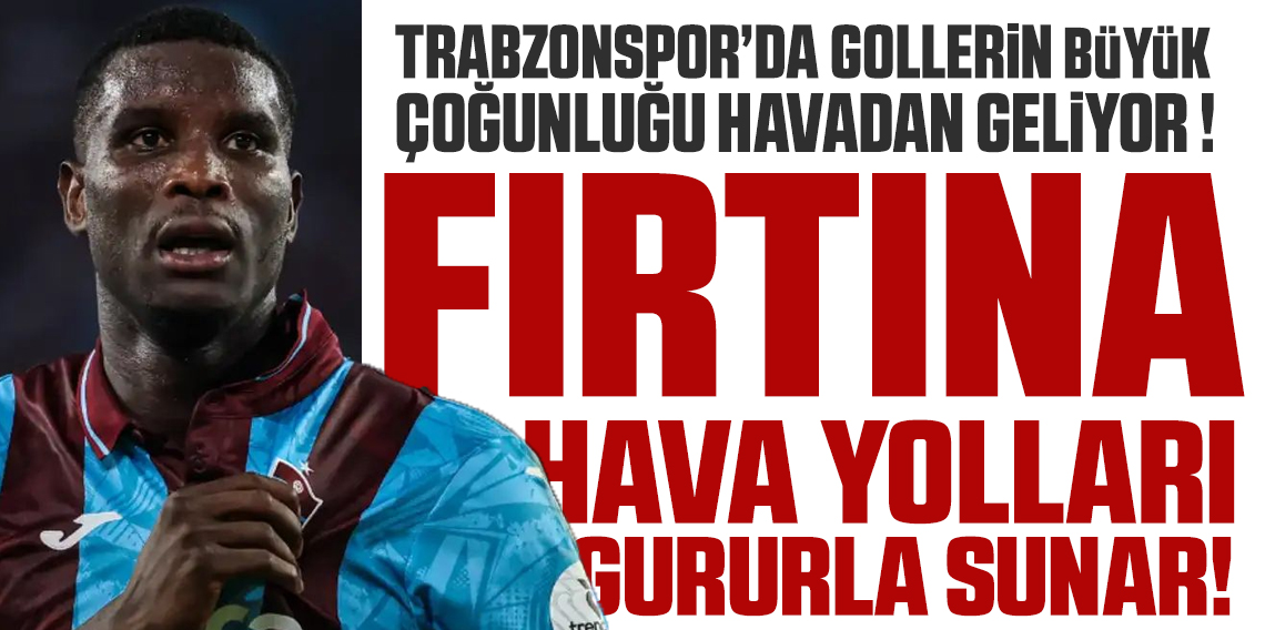 Trabzonspor kafa gollerinde zirvede