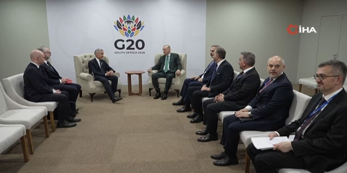 Cumhurbaşkanı Erdoğan, Kanada Başbakanı Carney ile bir araya geldi