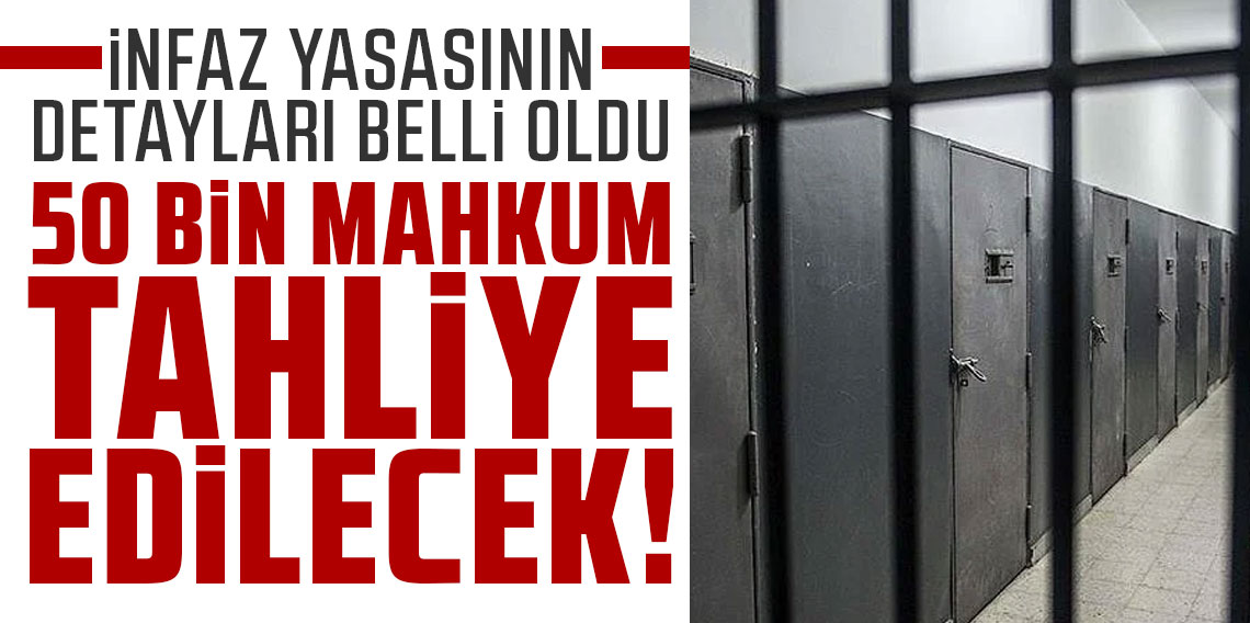 İnfaz düzenlemesinin detayları belli oldu: 50 bin kişi cezaevinden çıkacak