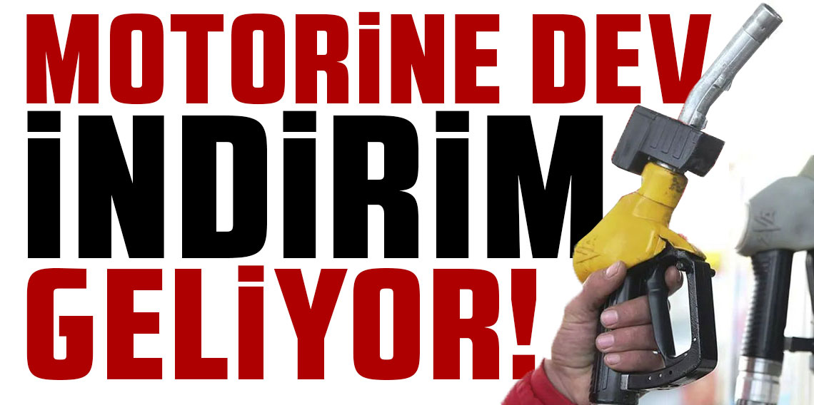 Motorine 2 lira 44 kuruş indirim geliyor!