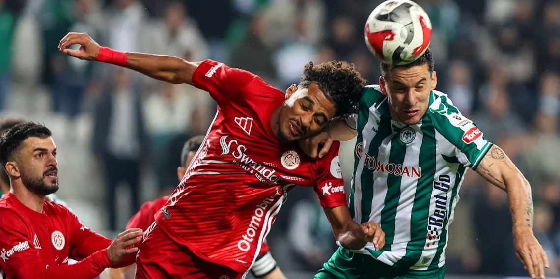 Konyaspor-Antalyaspor maçında kazanan yok!