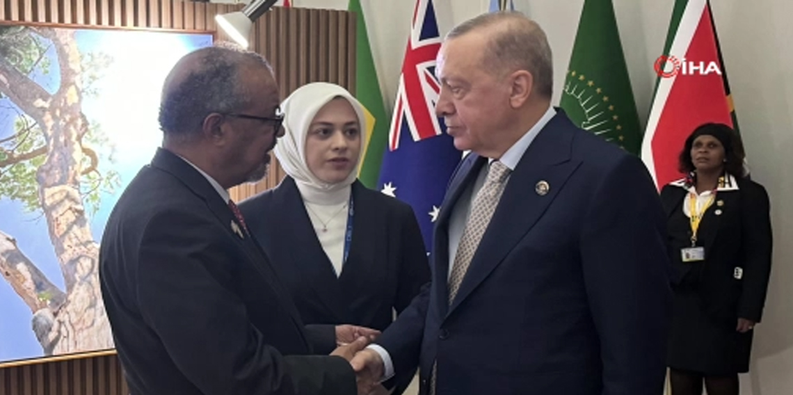 Cumhurbaşkanı Erdoğan, Tedros’u kabul etti