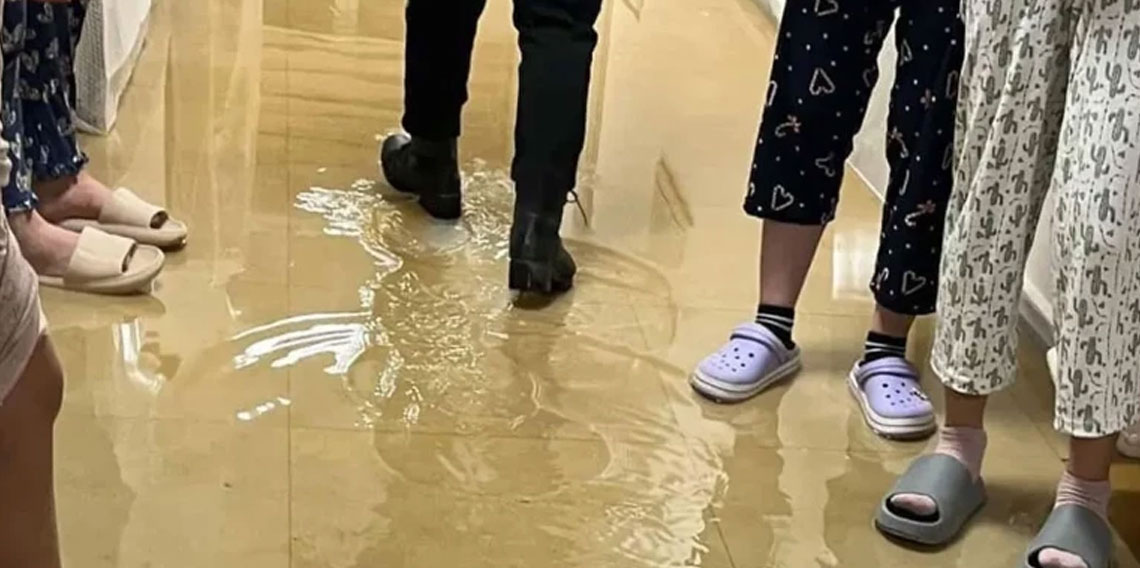 Bilecik'te kız yurdunda su borusu patladı: Odaları su bastı