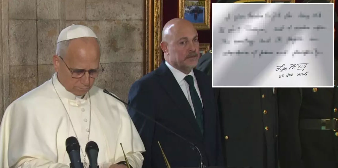 Papa 14. Leo, Anıtkabir'i ziyaret etti! İşte Özel Defter'e yazdığı not