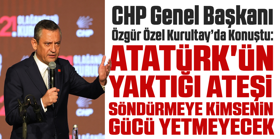 Özgür Özel'in bu sözleri sonrası salonda alkış tufanı koptu