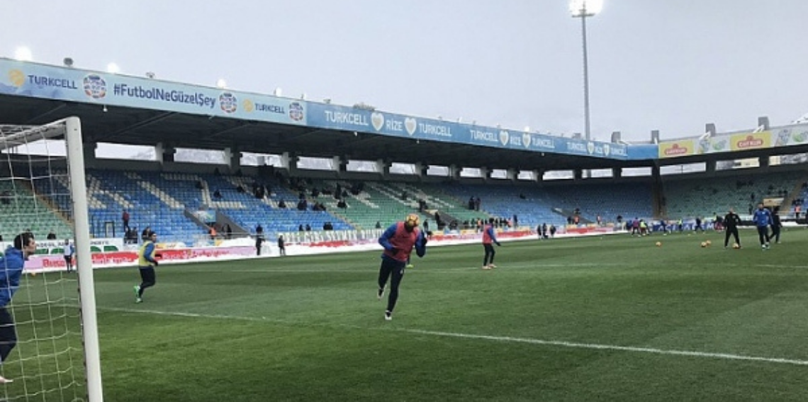 Rize'de tribünler yine boş kaldı