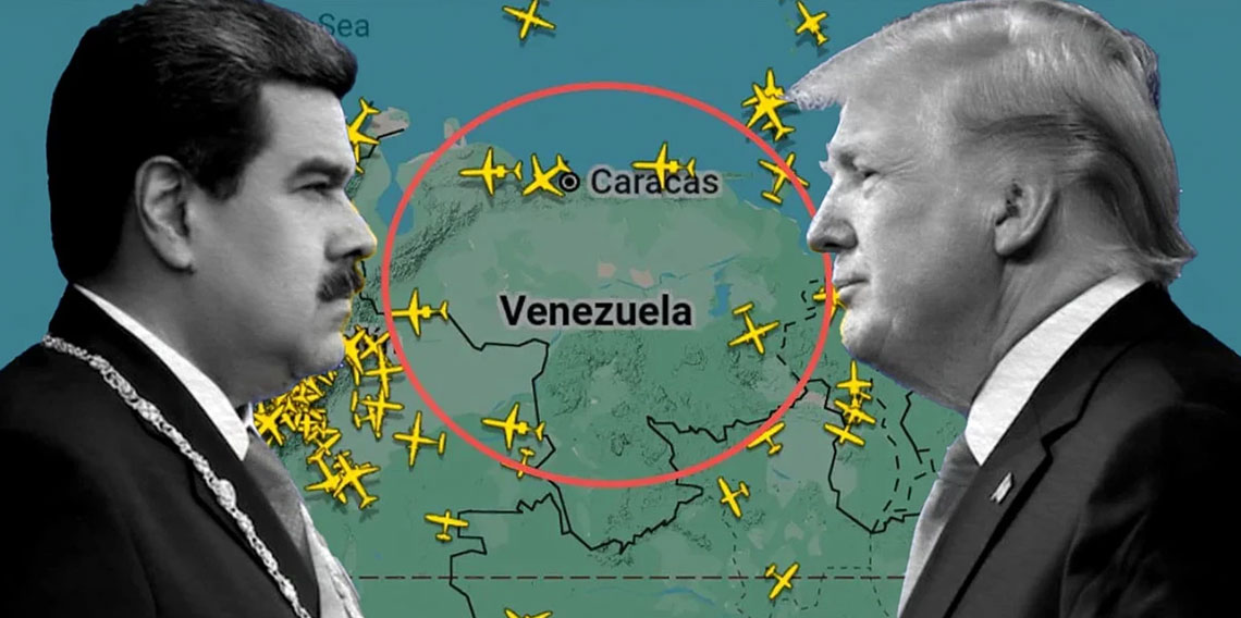 Trump: Venezuela ve çevresindeki hava sahası tamamen kapatılacak