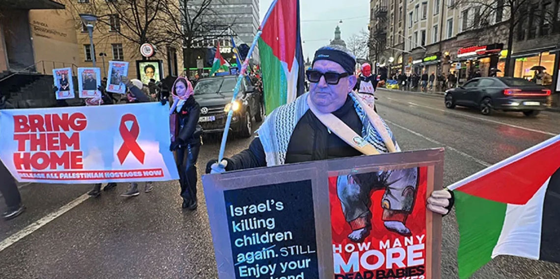 İsveç'te yüzlerce kişi sokağa indi: İsrail protesto edildi