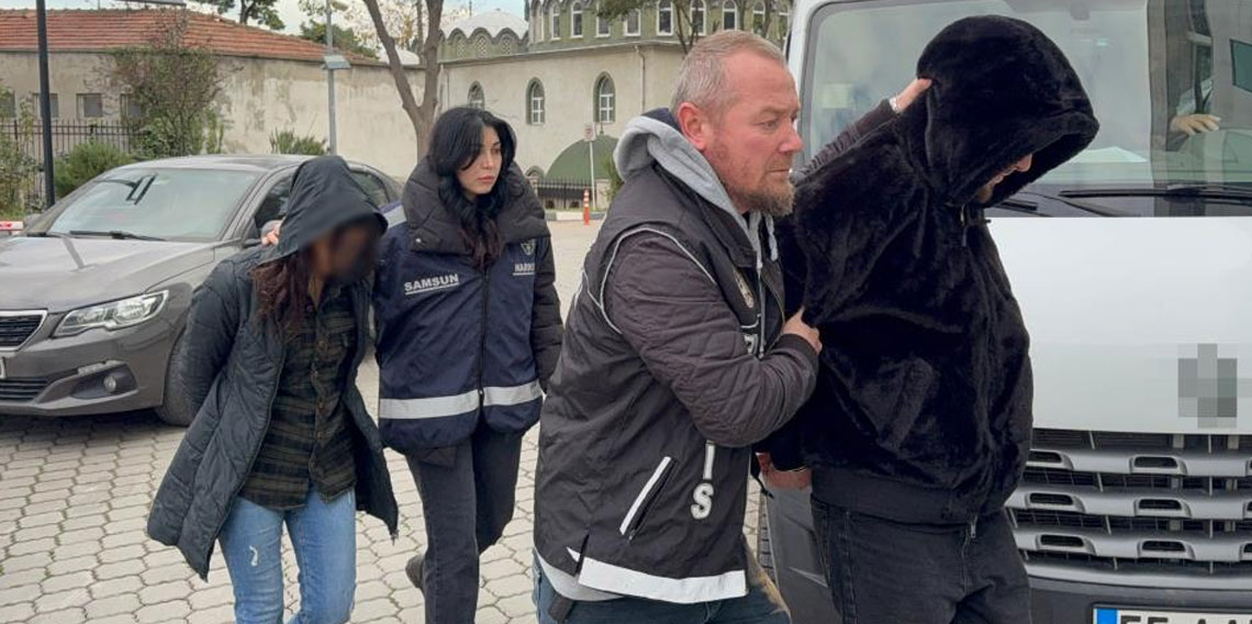 Samsun'da uyuşturucu operasyonları: 1'i kadın 2 gözaltı
