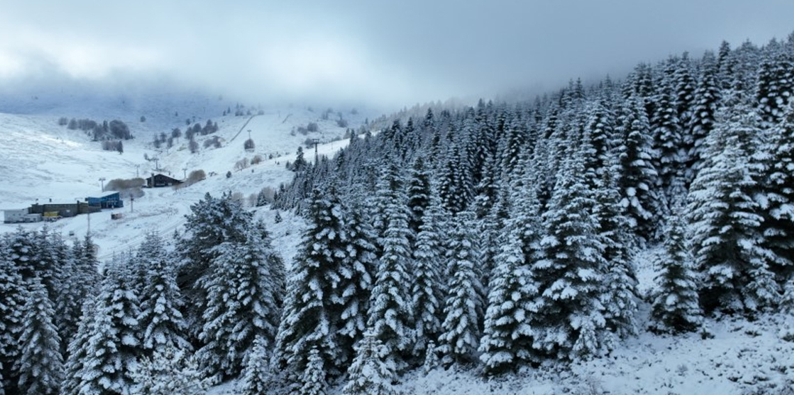 Uludağ’da kar kalınlığı 10 santimetreye yaklaştı