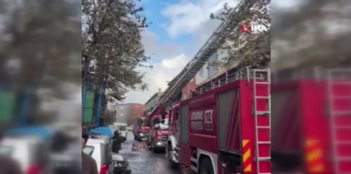 Başakşehir’de plastik imalathanesinde yangın paniği