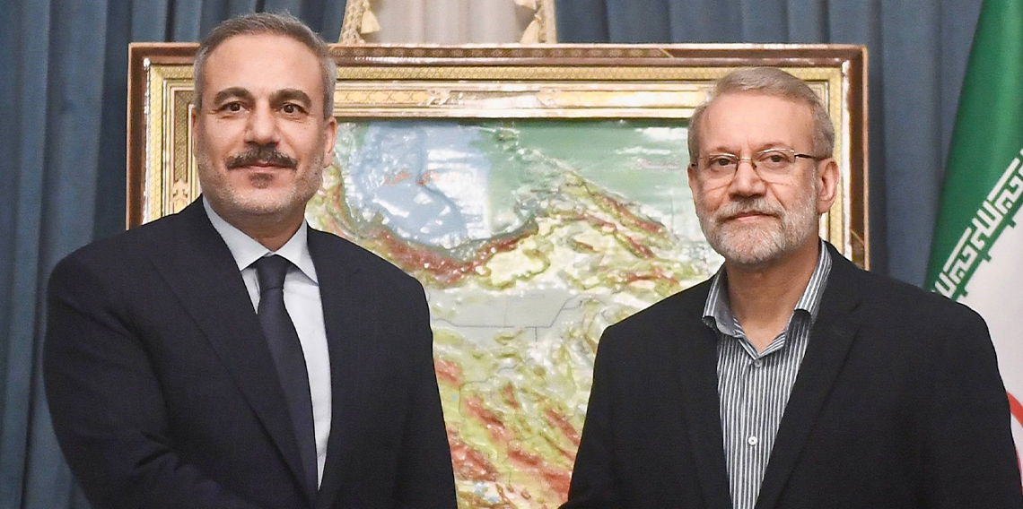 Fidan, İran Ulusal Güvenlik Yüksek Konseyi Başkanı Laricani ile görüştü