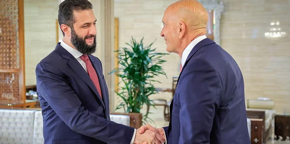 Suriye Cumhurbaşkanı Şara, Tom Barrack ile Şam’da görüştü