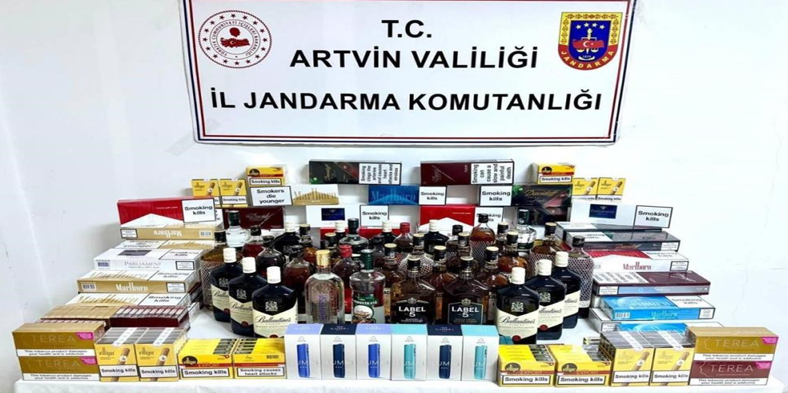Artvin’de jandarmadan kaçakçılığa darbe