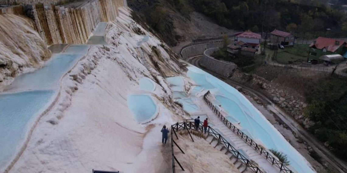 Göksu Travertenleri yılı rekor ziyaretçiyle kapatıyor