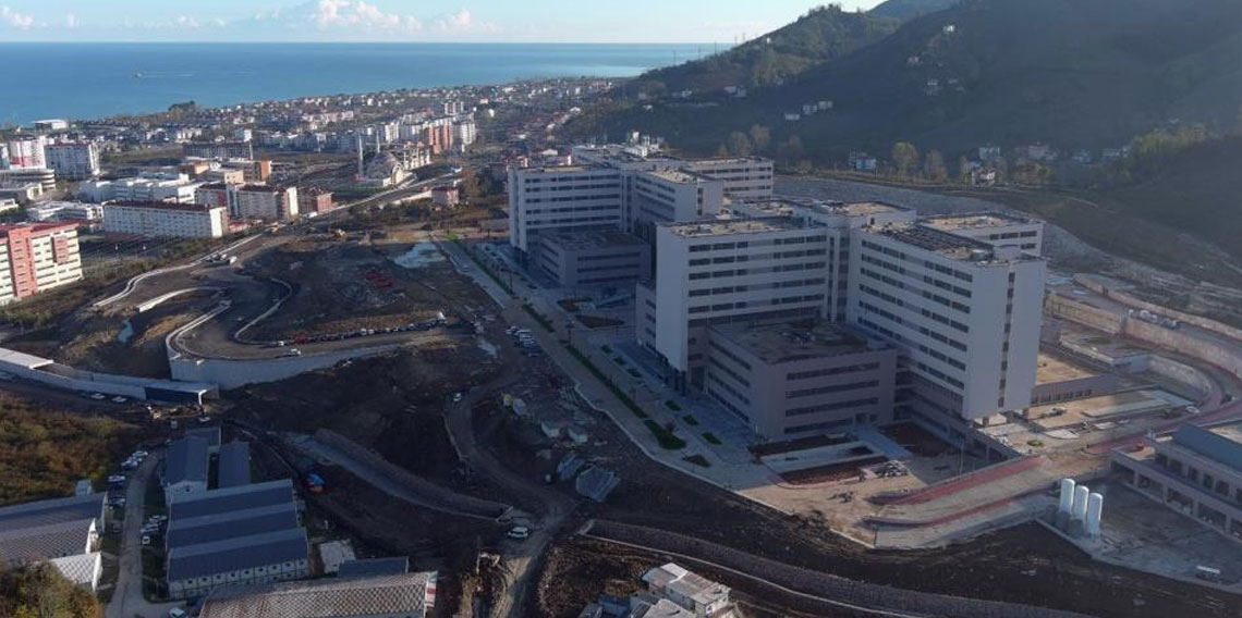 Ordu Şehir Hastanesi’nin altyapı çalışmaları tamamlandı