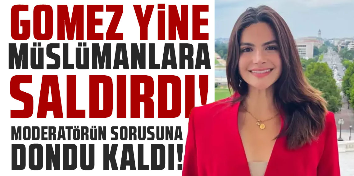 Gomez yine müslümanlara saldırdı, Moderatörün sorusuna dondu kaldı!