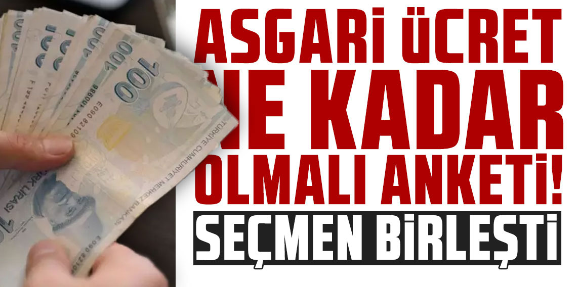 Metropoll Araştırma sordu: Asgari ücret ne kadar olmalı?
