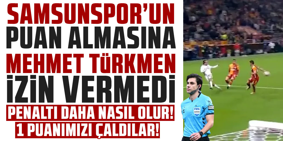 SAMSUNSPOR’UN PUAN ALMASINA MEHMET TÜRKMEN İZİN VERMEDİ!