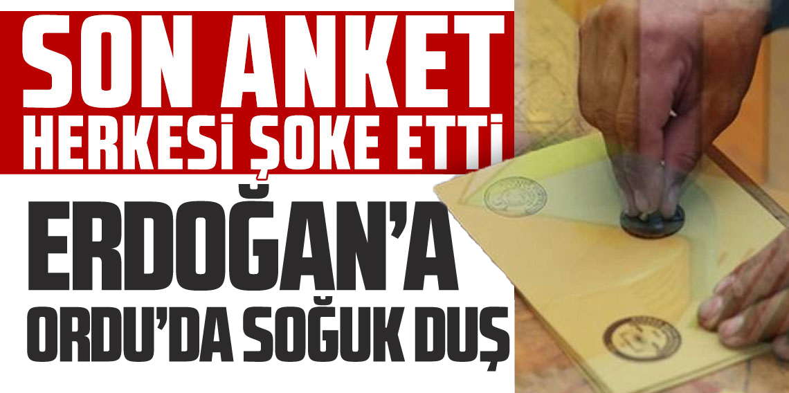 Erdoğan'ın yüzde 65 oy aldığı Ordu'da şoku yaşadı