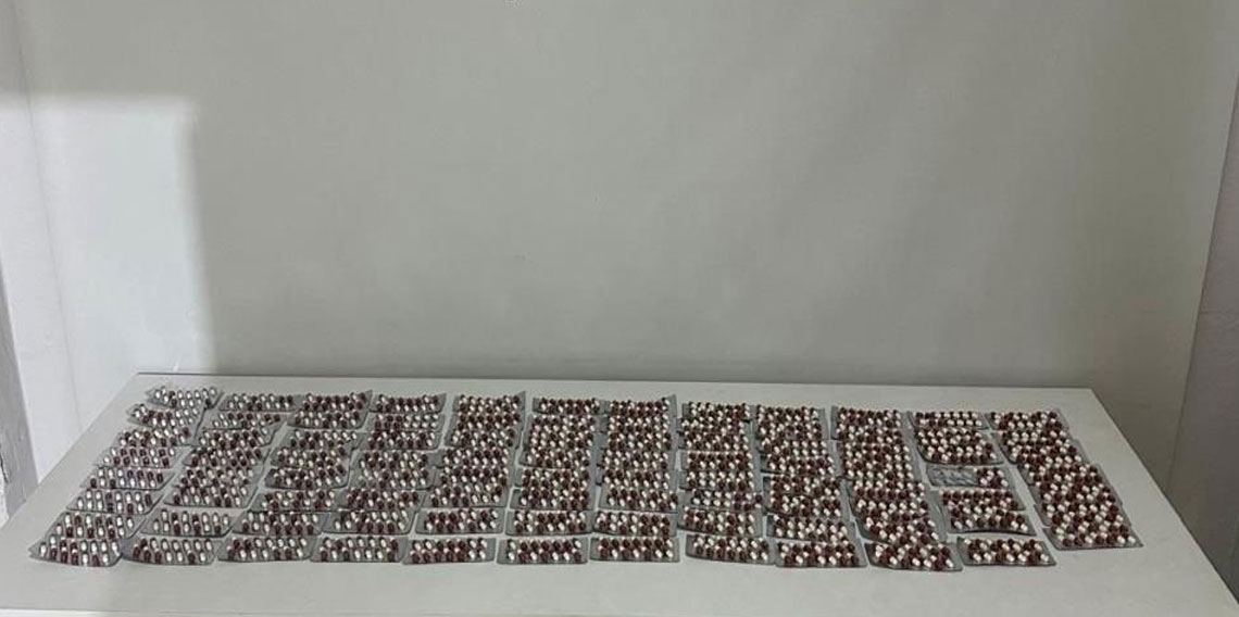 Vezirköprü’de araçta bin 308 adet uyuşturucu hap ele geçirildi