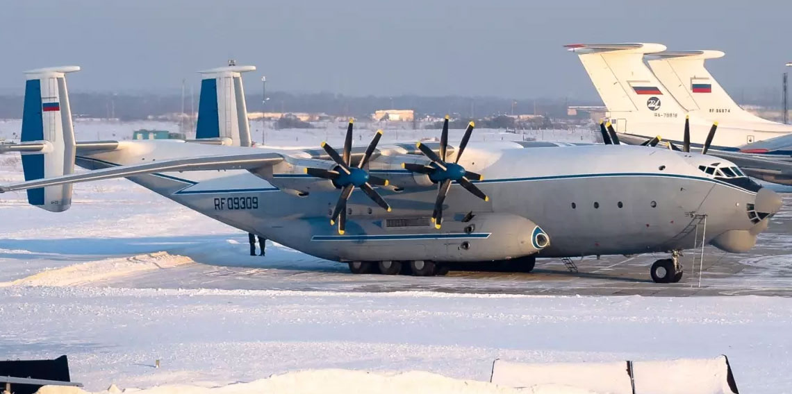 Rus ordusuna ait nakliye uçağı düştü